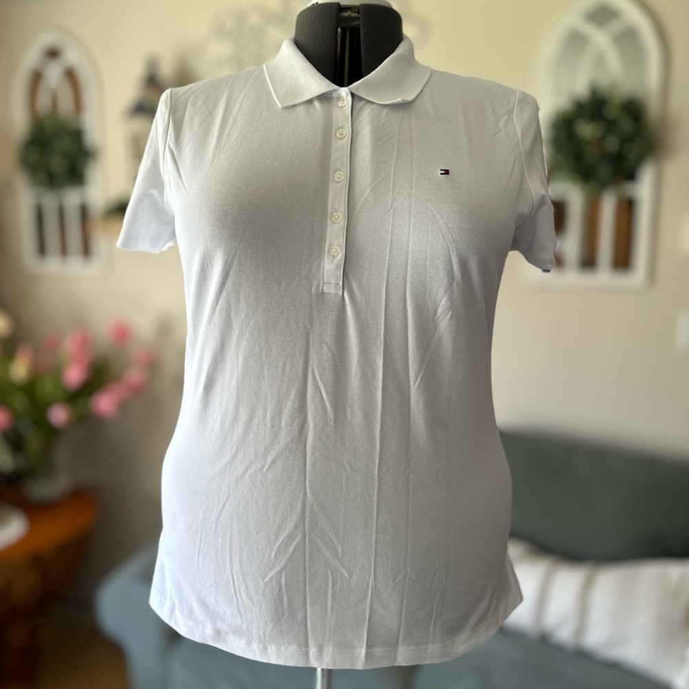 Tommy Hilfiger Women's White Button Down Shirt